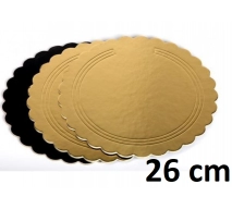 Zlatý podnos 26 cm - hrubý